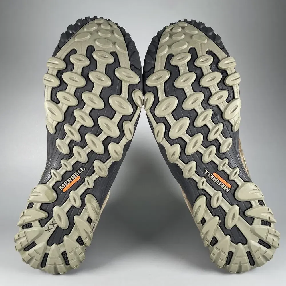 Merrell Moab 2 Men's Size 14 Earth Green Suede Mid Waterproof Hiking Boots Shoes